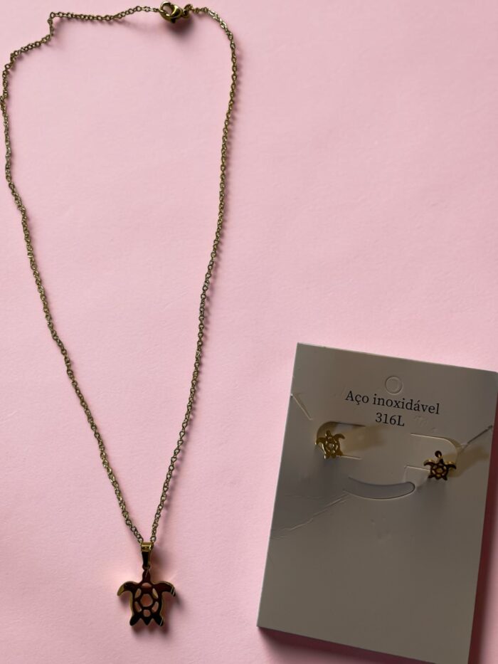 Elegant Turtle pendant jewelry sets